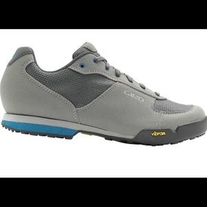 Giro Petra VR SPD Bike Shoes w/ Clips Grey/Blue 9